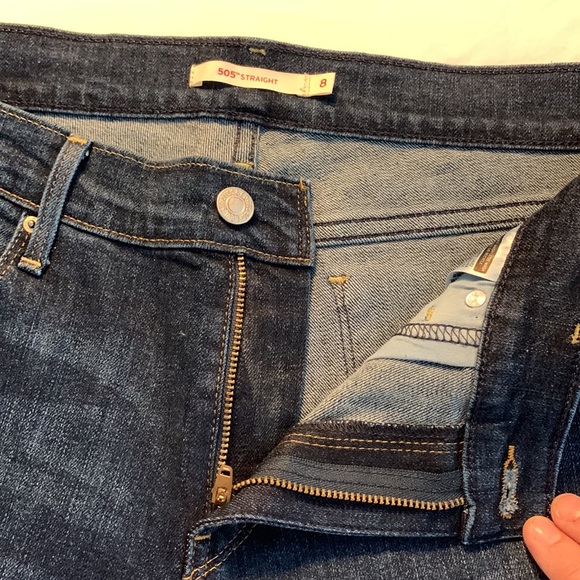 Levi’s 505 Straight Jeans Sz 8L/ 29”x 34” -7 - Picture 6 of 8